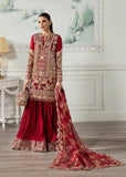 Crimson X Saira Shakira Embroidered Organza Unstitched 3Pc Suit - Artisan Story