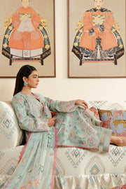 Afrozeh Malina Embroidered Luxury Lawn Unstitched 3Pc Suit AL-24-V3-09 ARUNA