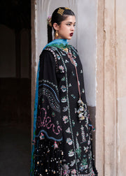 Hussain Rehar Nirmal Unstitched Embroidered Lawn 3Pc Suit - Arzo