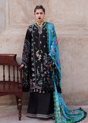 Hussain Rehar Nirmal Unstitched Embroidered Lawn 3Pc Suit - Arzo