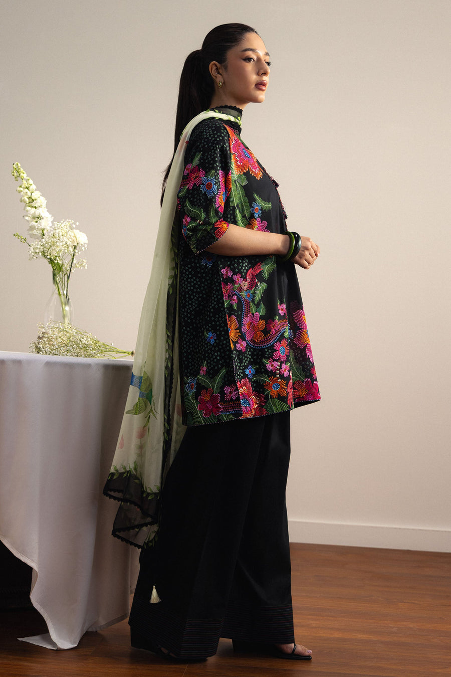 Coco by Zara Shahjahan Prints Unstitched Lawn 3Pc Suit D-02A Asahi