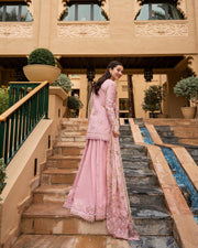 Faiza Saqlain AYA Embroidered Luxury Lawn Unstitched 3Pc Suit - ASJA