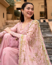 Faiza Saqlain AYA Embroidered Luxury Lawn Unstitched 3Pc Suit - ASJA