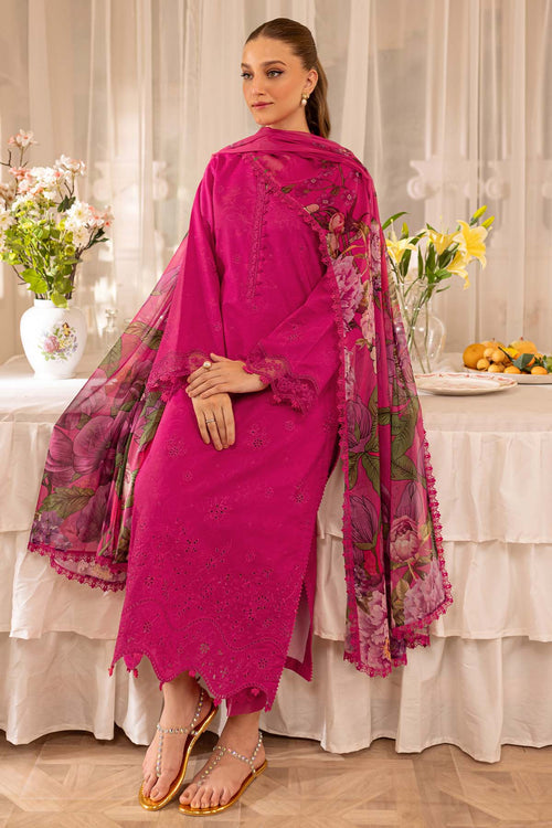 Farasha Summer Essentials Embroidered Lawn Unstitched 3Pc Suit - Aster