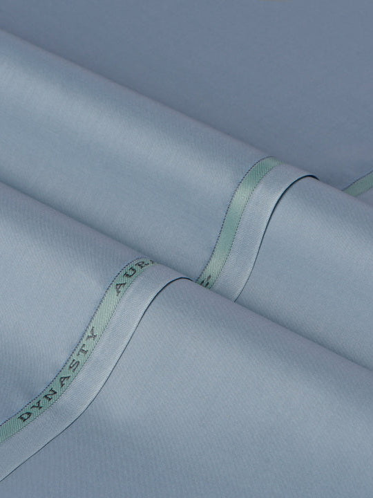 Aura by Dynasty Fabrics Men's Unstitched Cotton Suit - Light Grey