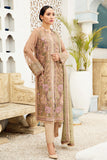 Alizeh Fashion Vol-04 Embroidered Chiffon 3Pc Suit D-08 Aura Blush