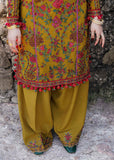 Hussain Rehar Embroidered Karandi Unstitched 3Pc Suit - Aureate