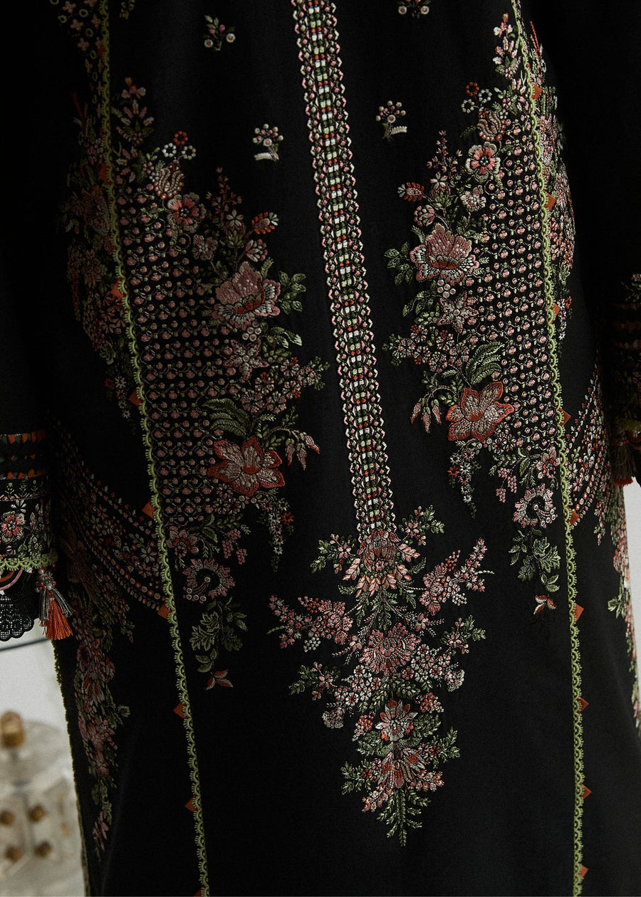 Hussain Rehar Embroidered Luxury Lawn Unstitched 3Pc Suit D-03 AURORA