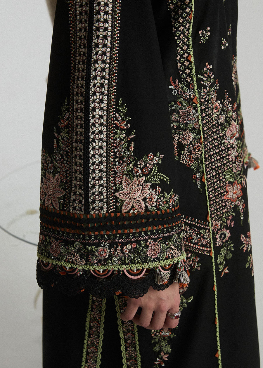 Hussain Rehar Embroidered Luxury Lawn Unstitched 3Pc Suit D-03 AURORA