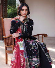 Republic Womenswear Amaris Unstitched Karandi 3Pc Suit D-11 Aveline