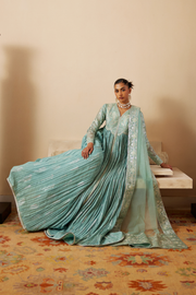 Soraya Silk Edit Embroidered Raw Silk Unstitched 3Pc Suit - Aveline