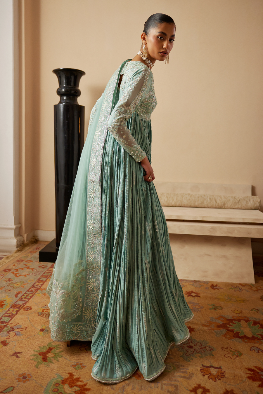 Soraya Silk Edit Embroidered Raw Silk Unstitched 3Pc Suit - Aveline
