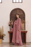 Noor by Saadia Asad Embroidered Linen Unstitched 3Pc Suit D-03 Aveline
