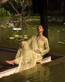 Faiza Saqlain Zinnia Embroidered Luxury Lawn Unstitched 3Pc Suit - Azalea