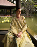 Faiza Saqlain Zinnia Embroidered Luxury Lawn Unstitched 3Pc Suit - Azalea