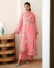 Roheenaz Eclat Gerden Printed Lawn Unstitched 3Pc Suit - AZALEA GRACE