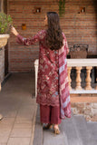 Afrozeh Damask The Holiday Unstitched Lawn 3Pc Suit AL-25-V2-08B AZARA