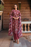 Afrozeh Damask The Holiday Unstitched Lawn 3Pc Suit AL-25-V2-08B AZARA