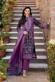 Afrozeh Damask The Holiday Unstitched Lawn 3Pc Suit AL-25-V2-10A AZRINA