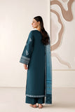 Farasha Summer Melody Embroidered Lawn Unstitched 3Pc Suit - Azure Frost