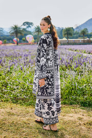 Farasha Summer Co Ords Printed Lawn Unstitched 3Pc Suit - Azure Muse