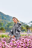 Farasha Summer Co Ords Printed Lawn Unstitched 3Pc Suit - Azure Muse