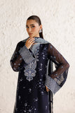 Farasha Luxury Formal Embroidered Chiffon Unstitched 3Pc Suit - Azurelle