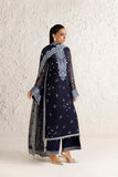 Farasha Luxury Formal Embroidered Chiffon Unstitched 3Pc Suit - Azurelle