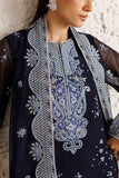 Farasha Luxury Formal Embroidered Chiffon Unstitched 3Pc Suit - Azurelle