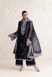 Farasha Luxury Formal Embroidered Chiffon Unstitched 3Pc Suit - Azurelle