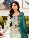 Ramsha Sangeet Embroidered Chiffon Unstitched 3Pc Suit B-102