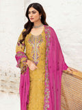 Ramsha Sangeet Embroidered Chiffon Unstitched 3Pc Suit B-109