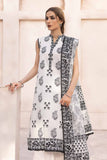 Gul Ahmed Black & White Printed Lawn Unstitched 3Pc Suit B-32026
