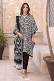 Gul Ahmed Black & White Printed Lawn Unstitched 3Pc Suit B-32027