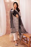 Gul Ahmed Black & White Printed Lawn Unstitched 3Pc Suit B-32028