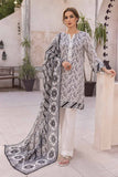 Gul Ahmed Black & White Printed Lawn Unstitched 3Pc Suit B-32029