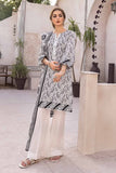 Gul Ahmed Black & White Printed Lawn Unstitched 3Pc Suit B-32029
