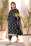 Gul Ahmed Black & White Printed Lawn Unstitched 3Pc Suit B-32030