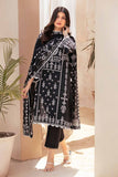 Gul Ahmed Black & White Printed Lawn Unstitched 3Pc Suit B-32038