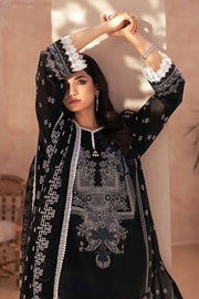 Gul Ahmed Black & White Printed Lawn Unstitched 3Pc Suit B-32040