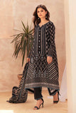 Gul Ahmed Black & White Printed Lawn Unstitched 3Pc Suit B-32040