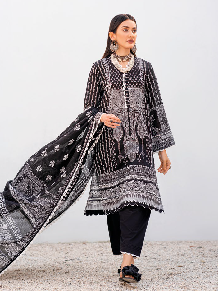 Gul Ahmed Essential Printed Lawn Unstitched 3Pc Suit B-42014