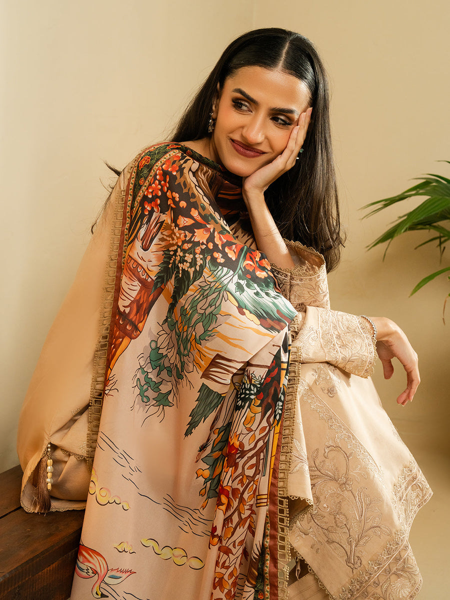 Faiza Faisal Embroidered Summer Lawn Unstitched 3Pc Suit - BAHA