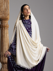 Zara Shahjahan Saraab Embroidered Marina Unstitched 3Pc Suit - BANAFSHA