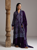 Zara Shahjahan Saraab Embroidered Marina Unstitched 3Pc Suit - BANAFSHA