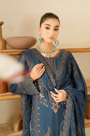 Ramsha Sonehri Embroidered Luxury Chiffon Unstitched 3Pc Suit BB-101