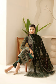 Ramsha Sonehri Embroidered Luxury Chiffon Unstitched 3Pc Suit BB-103