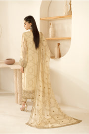 Ramsha Sonehri Embroidered Luxury Chiffon Unstitched 3Pc Suit BB-104