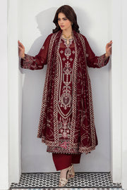 Ramsha Sonehri Vol-03 Embroidered Chiffon Unstitched 3Pc Suit BB-301