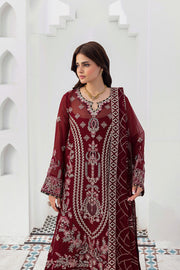 Ramsha Sonehri Vol-03 Embroidered Chiffon Unstitched 3Pc Suit BB-301